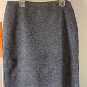 Gray Cashmere Wool Skirt